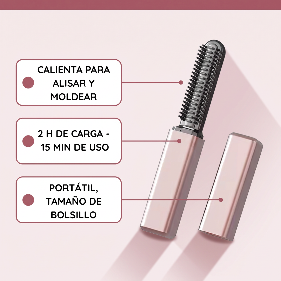 Peine alisador inalámbrico de bolsillo