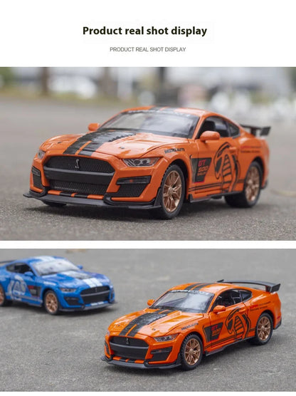 1:32 Ford Mustang Viper GT500 Supercar Alloy Diecast Model Decorative Trendy Ornaments Computer Desktop Ornaments Gift For Boys